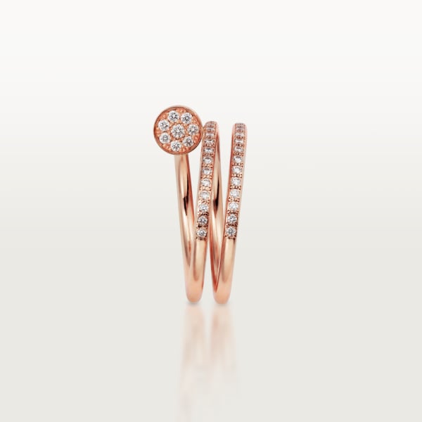 Juste un Clou ring Rose gold, diamonds