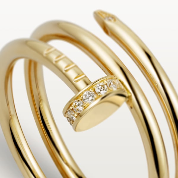 Juste un Clou ring Yellow gold, diamonds