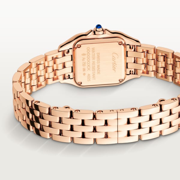 Panthère de Cartier watch Small model, quartz movement, rose gold