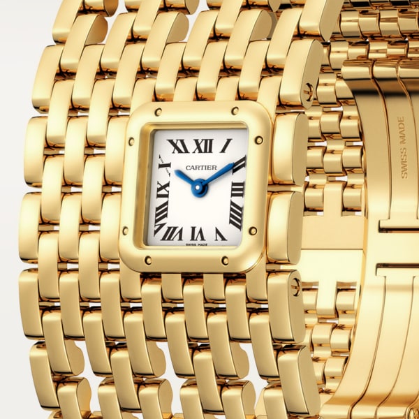 Panthère de Cartier watch Cuff, quartz movement, yellow gold