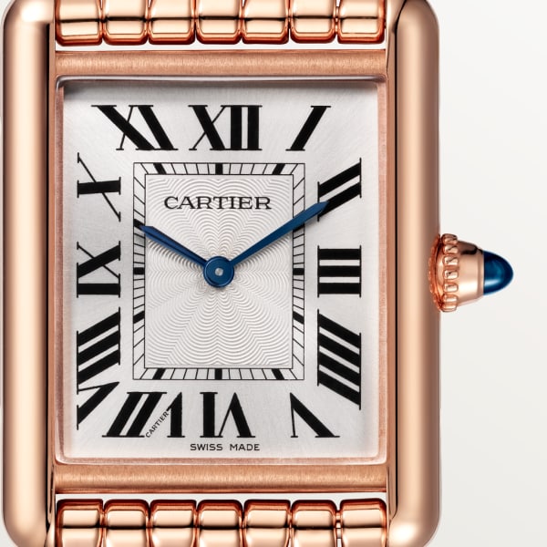 Tank Louis Cartier watch Large model, hand-wound mechanical movement, rose gold