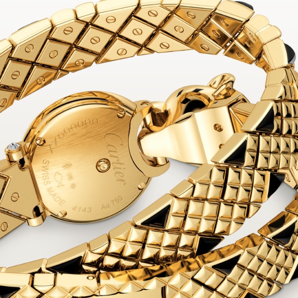 La Panthère de Cartier watch 23.6 mm, yellow gold, diamonds