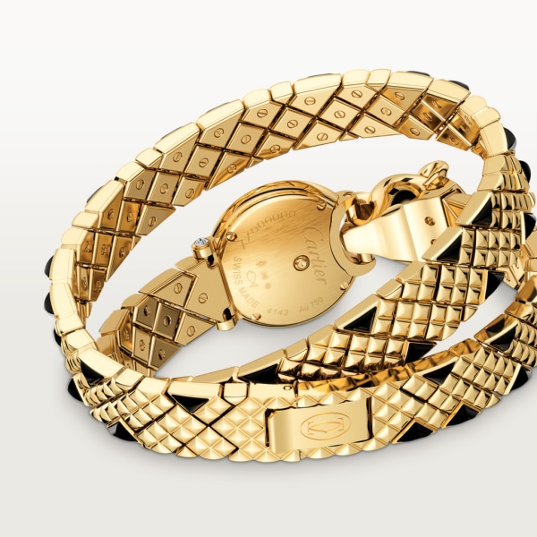 La Panthère de Cartier watch 23.6 mm, yellow gold, diamonds