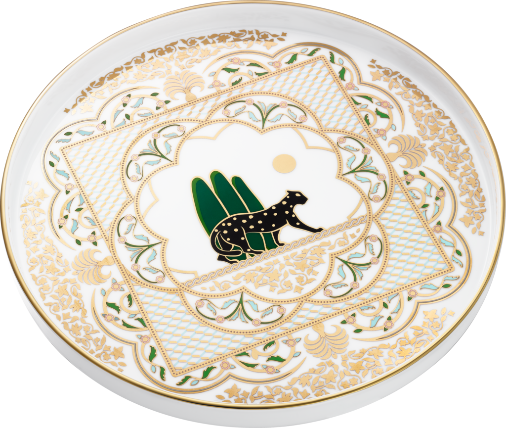 Panthère de Cartier tray, medium modelPorcelain