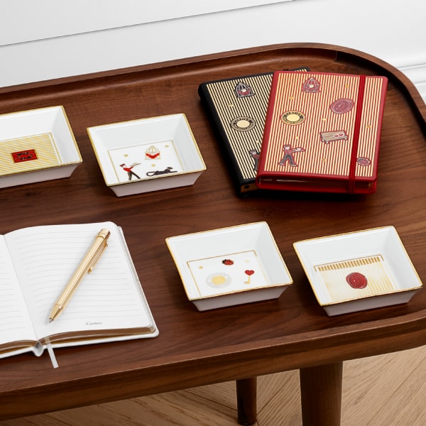 Set of three Diabolo de Cartier notebooks Calfskin with paper sourced from sustainably managed forests