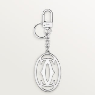 Must de Cartier keyring palladium finish