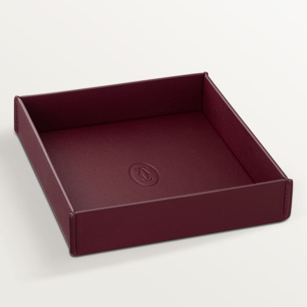 Must de Cartier MM trinket tray burgundy calfskin