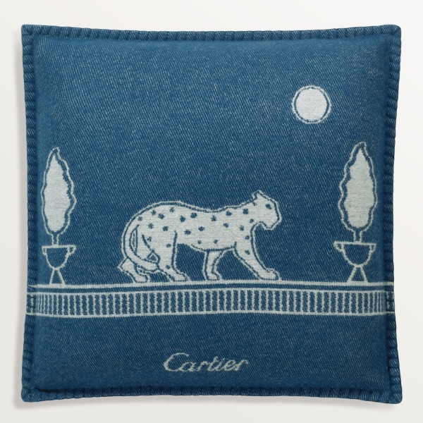 Panthère de Cartier cushion Merino wool and cashmere