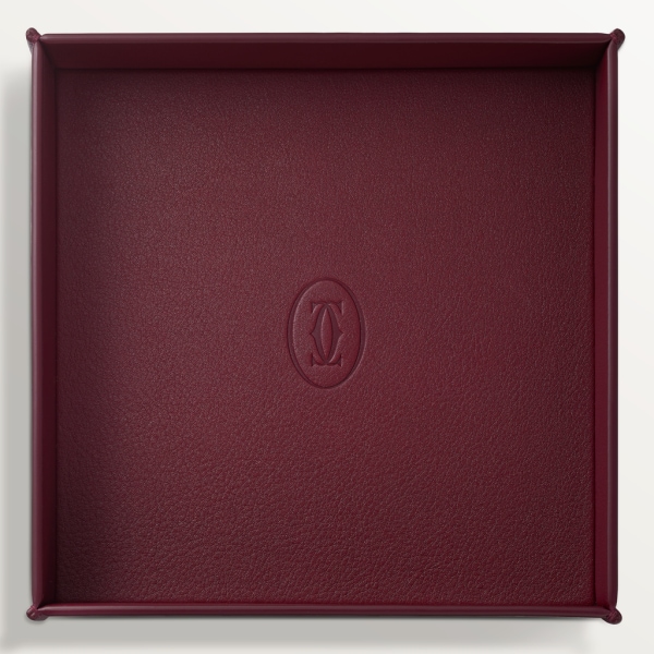 Must de Cartier MM trinket tray burgundy calfskin