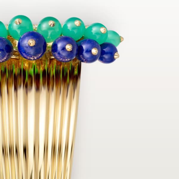 Cactus de Cartier bracelet Yellow gold, chrysoprase, lapis lazuli, diamonds