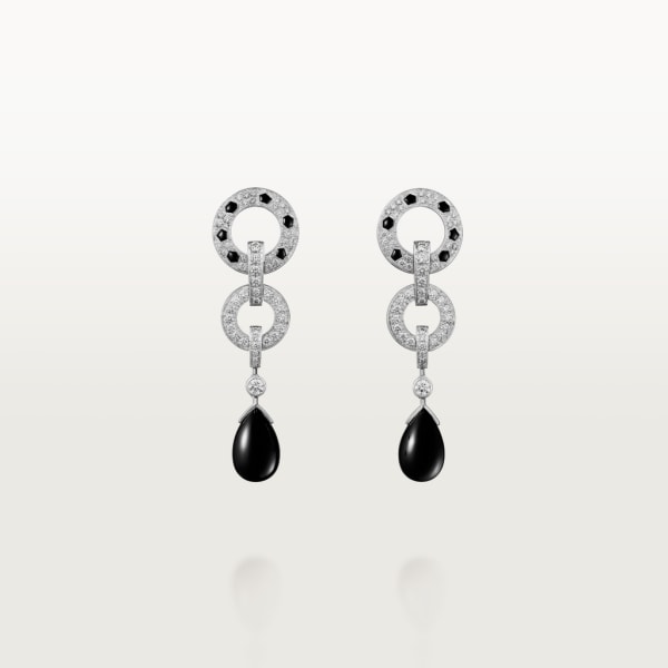 Panthère de Cartier earrings White gold, onyx, diamonds