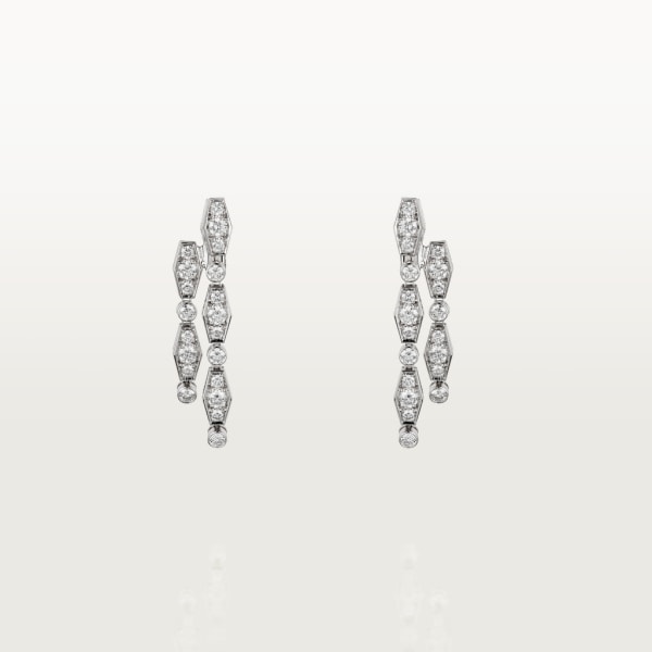 Pluie de Cartier earrings White gold, diamonds