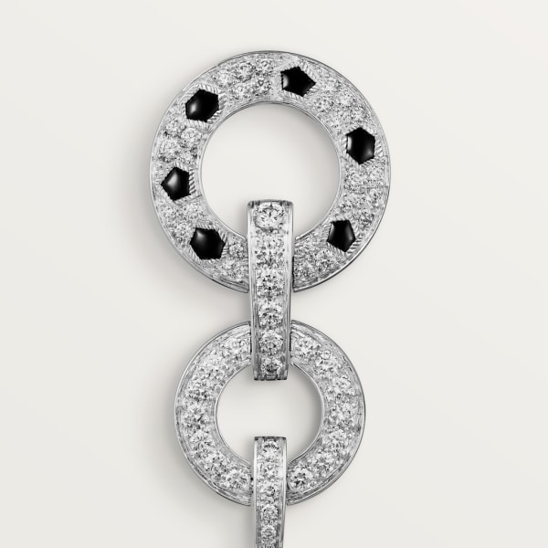 Panthère de Cartier earrings White gold, onyx, diamonds