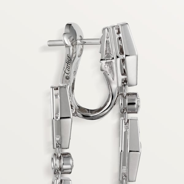 Pluie de Cartier earrings White gold, diamonds