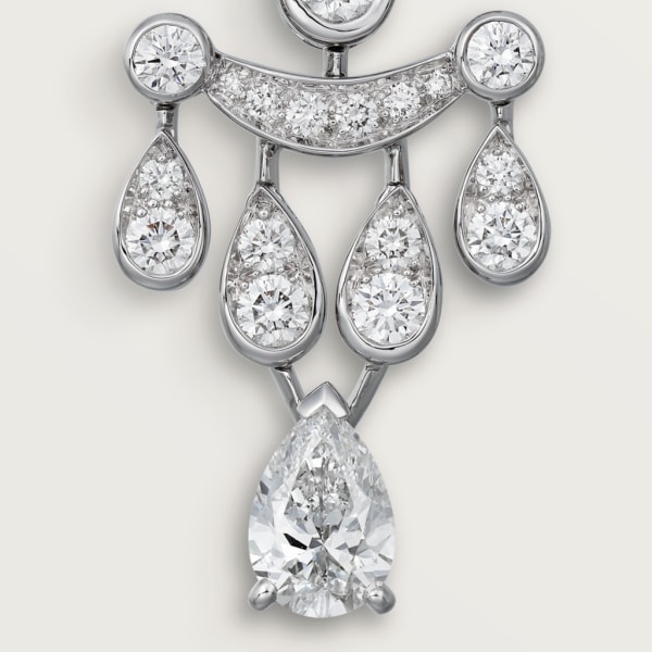 Pluie de Cartier earrings White gold, diamonds