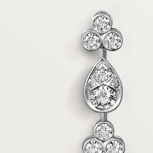 Pluie de Cartier earrings White gold, diamonds