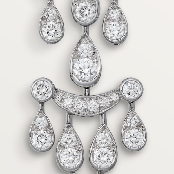 Pluie de Cartier earrings White gold, diamonds