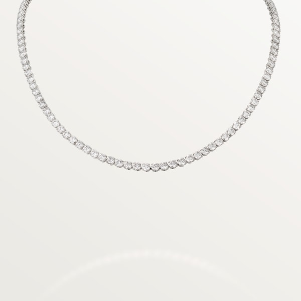 Essential Lines necklace Platinum, diamonds