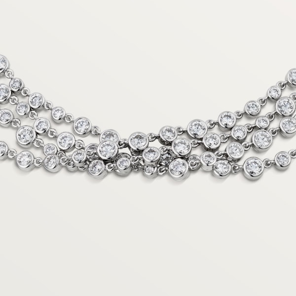 Pluie de Cartier necklace White gold, diamonds