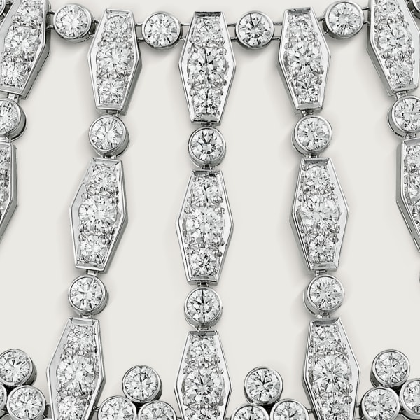 Pluie de Cartier necklace White gold, diamonds