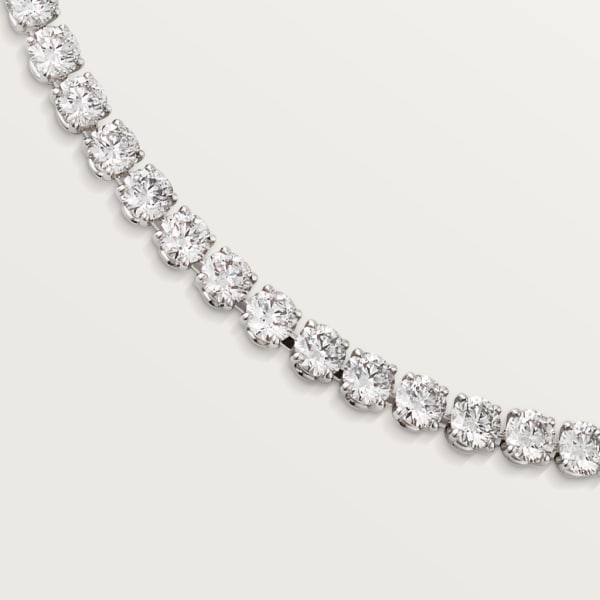 Essential Lines necklace Platinum, diamonds