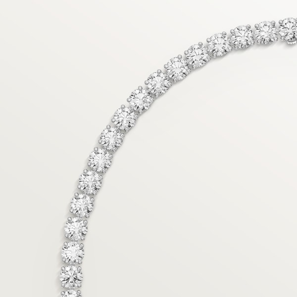 Essential Lines necklace Platinum, diamonds