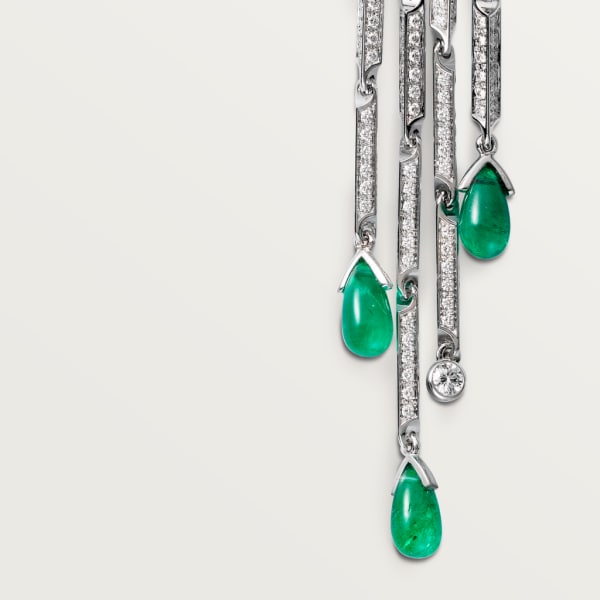 Panthère de Cartier necklace White gold, emeralds, onyx, diamonds