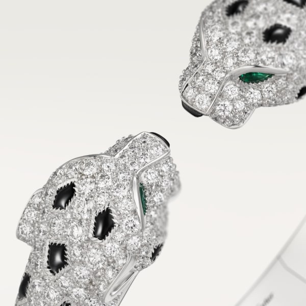 Panthère de Cartier bracelet White gold, emeralds, onyx, diamonds