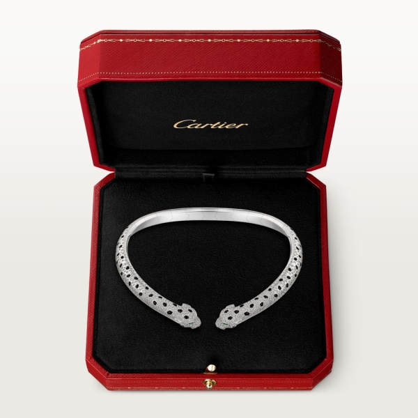 Panthère de Cartier necklace White gold, emeralds, onyx, diamonds