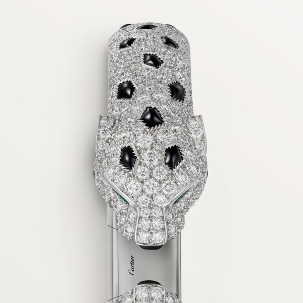 Panthère de Cartier bracelet White gold, emeralds, onyx, diamonds