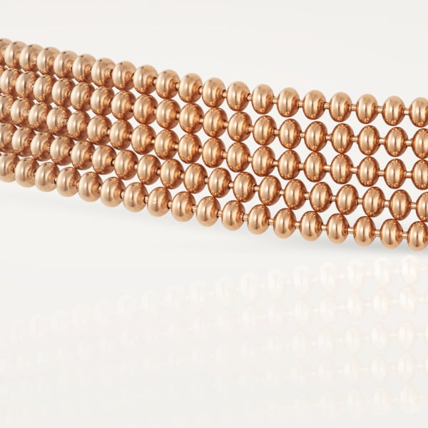 Agrafe necklace Rose gold, diamonds