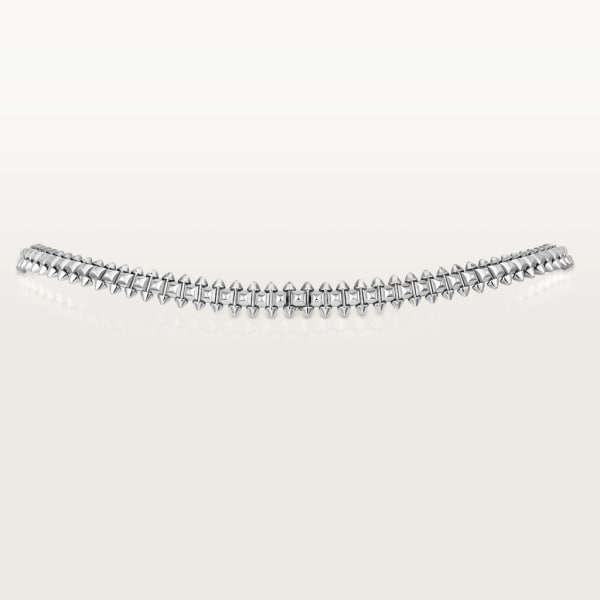 Clash de Cartier necklace, flexible medium model Rhodium-finish white gold