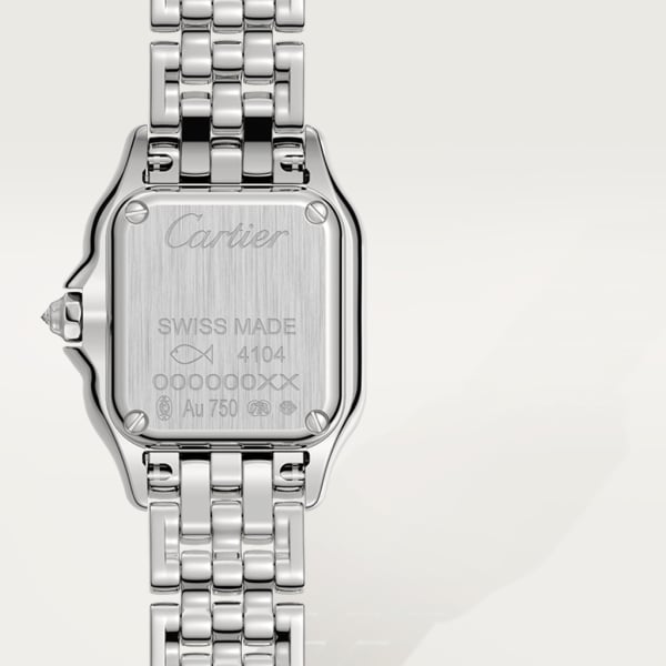 Panthère de Cartier watch Mini model, quartz movement, white gold, diamonds