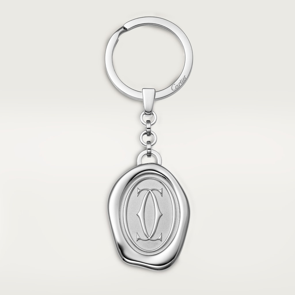 Key ring with wax seal décorStainless steel