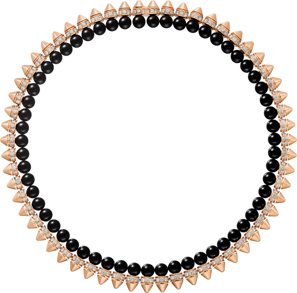 Clash de Cartier necklaceRose gold, onyx, diamonds