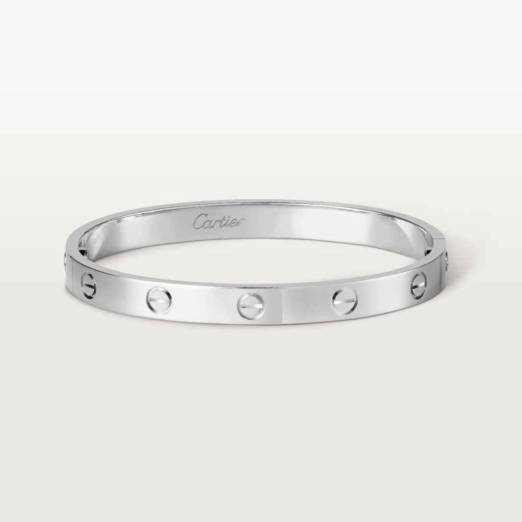 Love bracelet, classic modelWhite gold