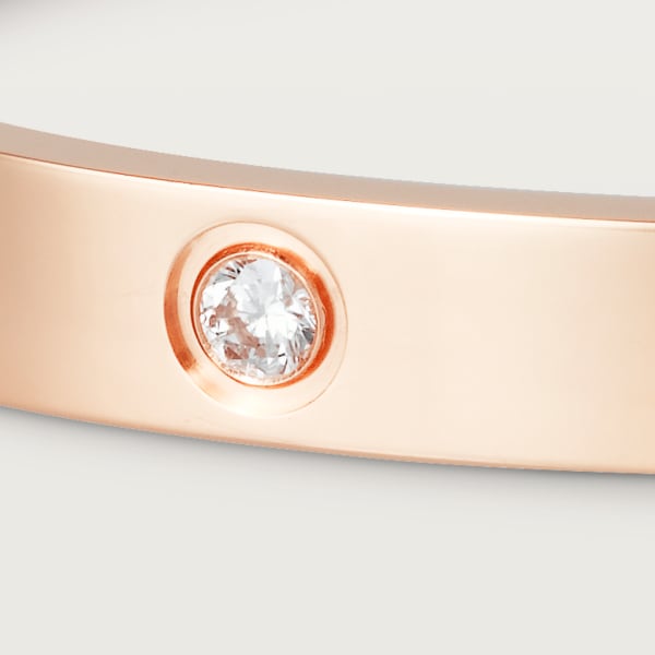 Love bracelet, classic model, 4 diamonds Rose gold, diamonds