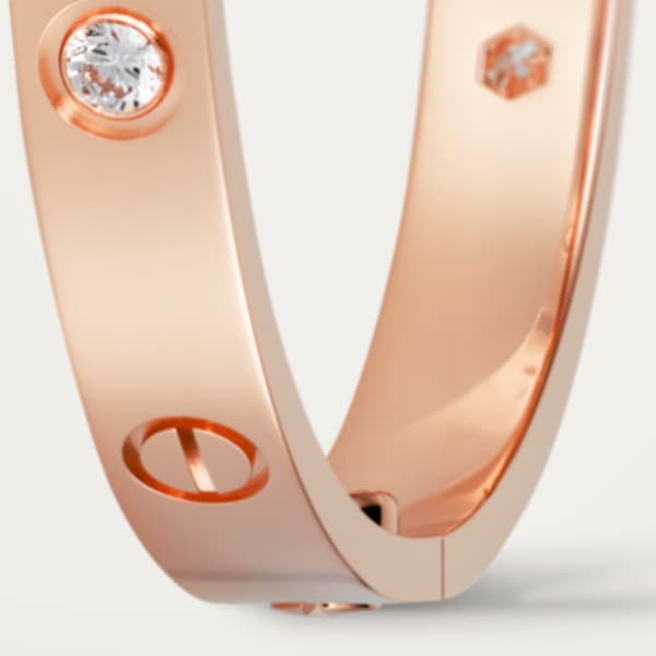 Love bracelet, classic model, 4 diamonds Rose gold, diamonds