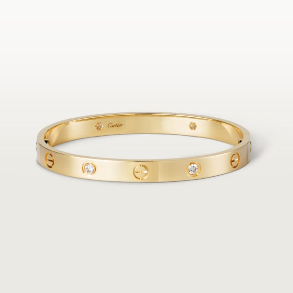 Love bracelet, 4 diamonds Yellow gold, diamonds