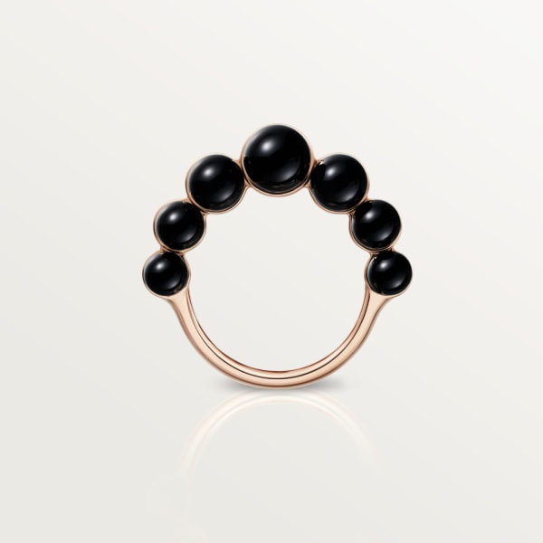 Clash de Cartier ring Rose gold, onyx, diamonds