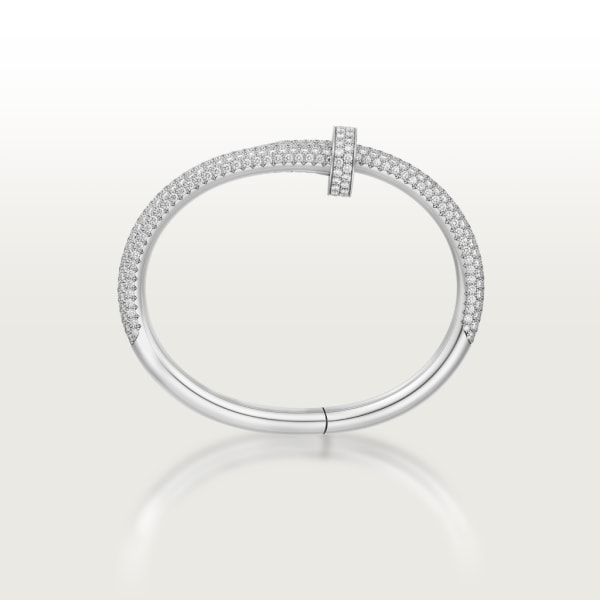 Juste un Clou bracelet, medium model White gold, diamonds