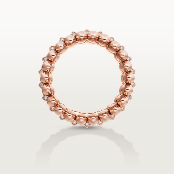 Clash de Cartier ring Rose gold, diamonds.