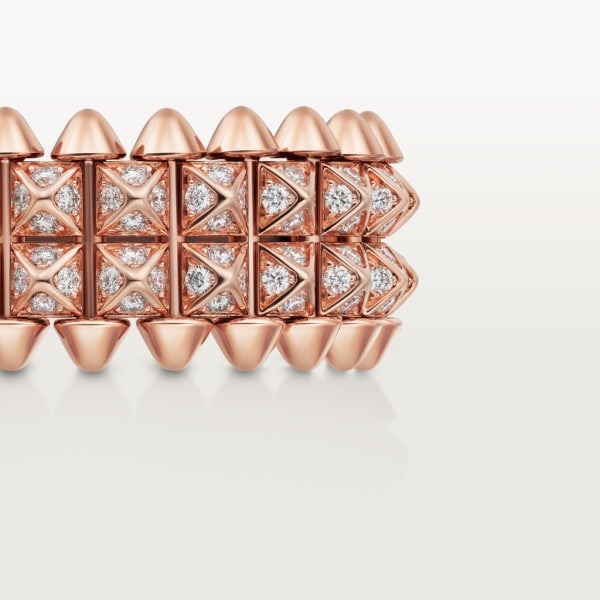 Clash de Cartier ring Rose gold, diamonds.