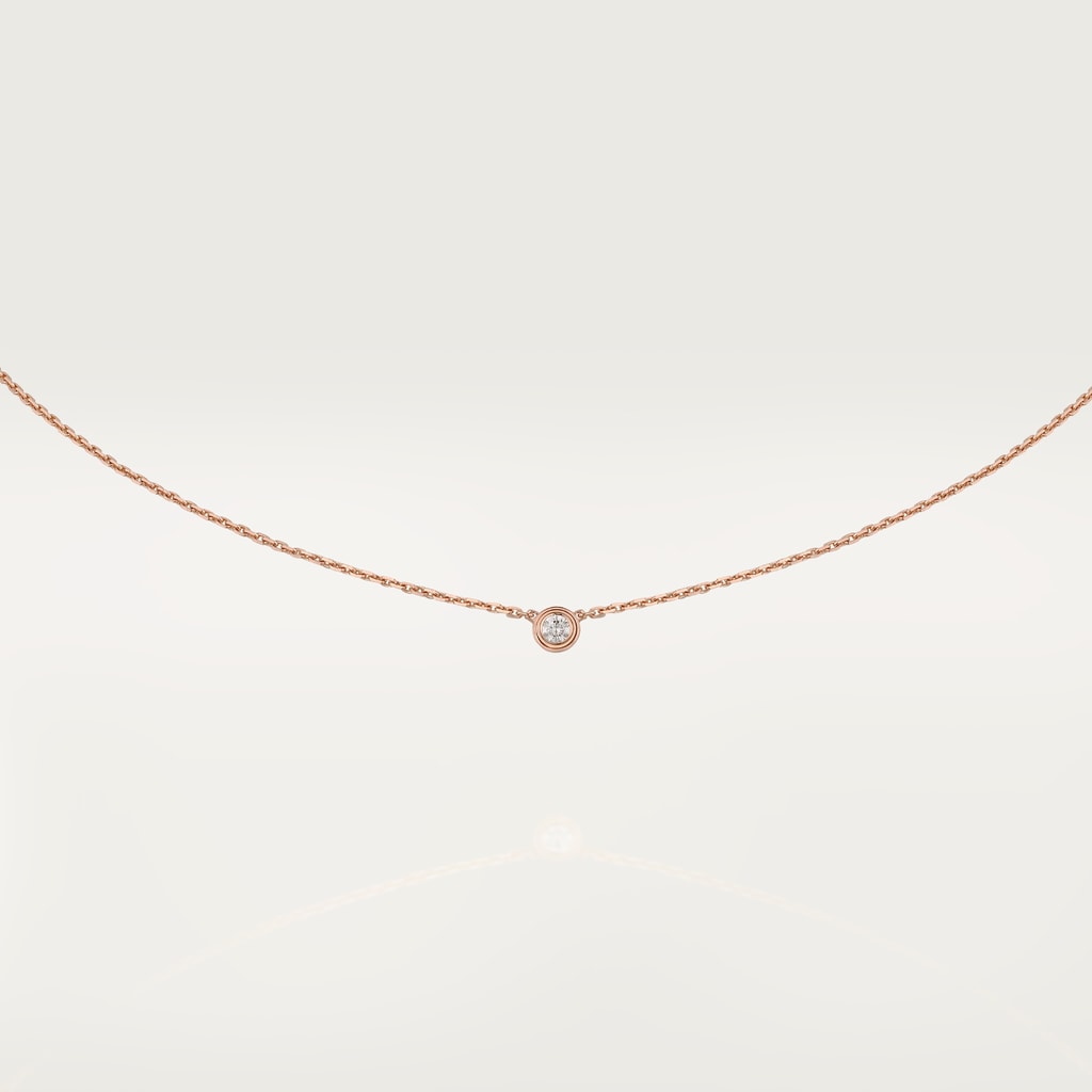 Cartier d'Amour necklace XSRose gold, diamond