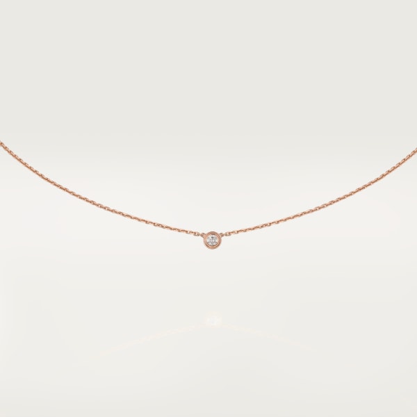 Cartier d'Amour necklace XS Rose gold, diamond