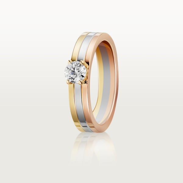 Vendôme Louis Cartier Solitaire White gold, yellow gold, rose gold, diamond