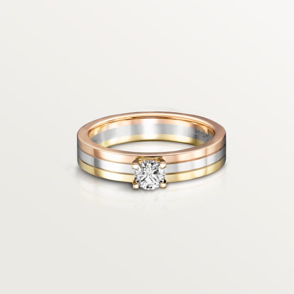 Vendôme Louis Cartier Solitaire White gold, yellow gold, rose gold, diamond