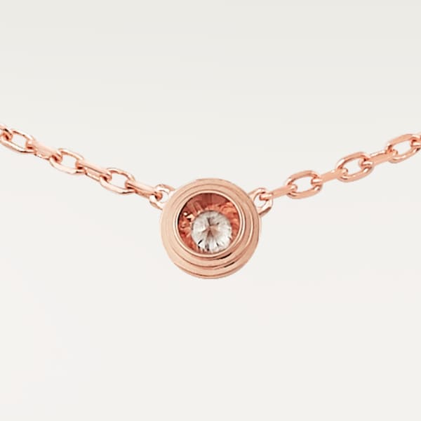 Cartier d'Amour necklace XS Rose gold, diamond