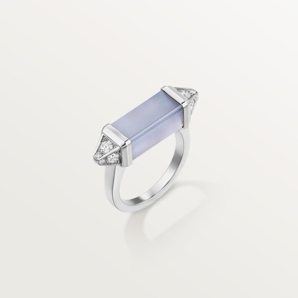 Les Berlingots de Cartier ring White gold, blue chalcedony, diamond