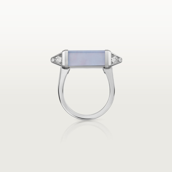 Les Berlingots de Cartier ring White gold, blue chalcedony, diamond